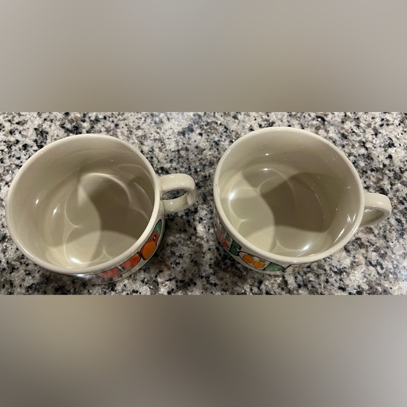 Vintage 1970s/1980s Set of 2 Soup Mugs Retro Vegetable Design EUC! 🥦🥕🍅🍆 - Picture 13 of 15